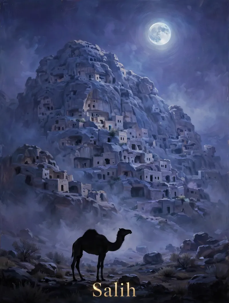 Prophet Salih story illustration