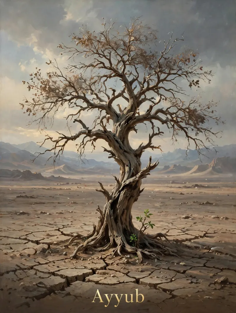 Prophet Ayyub story illustration