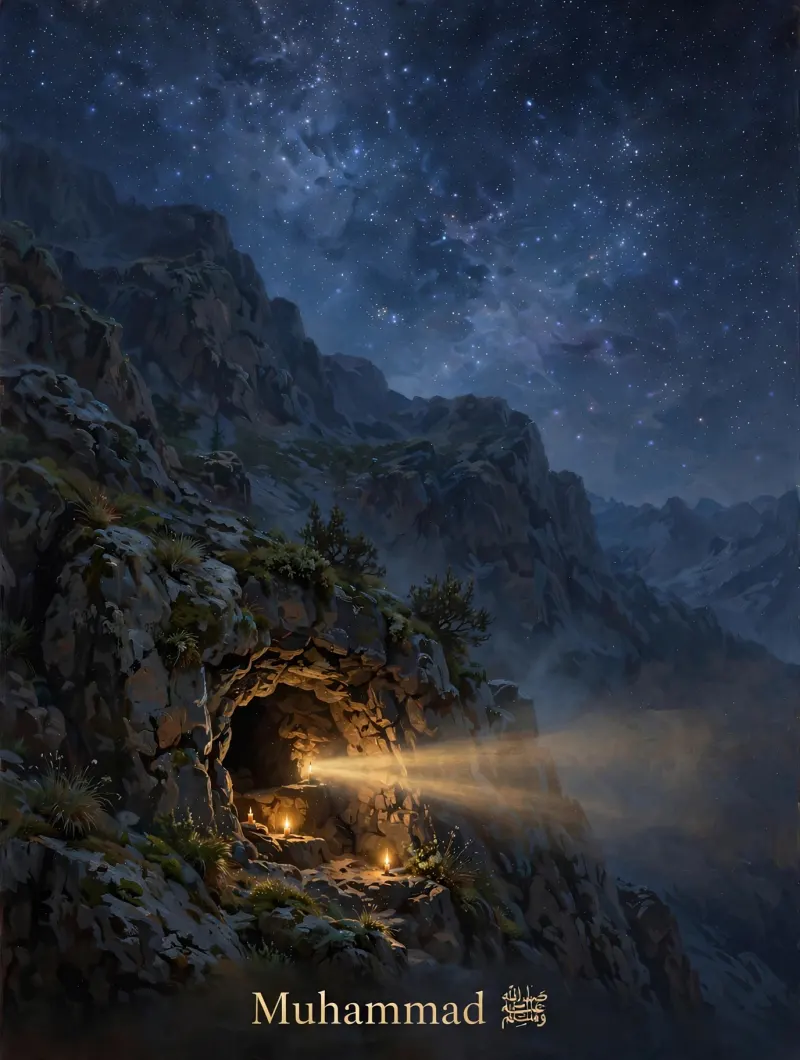 Prophet Muhammad story illustration