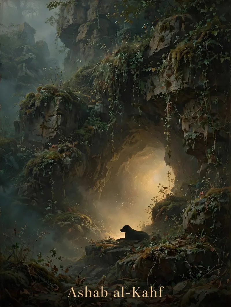 Ashab al-Kahf, People of the Cave illustration