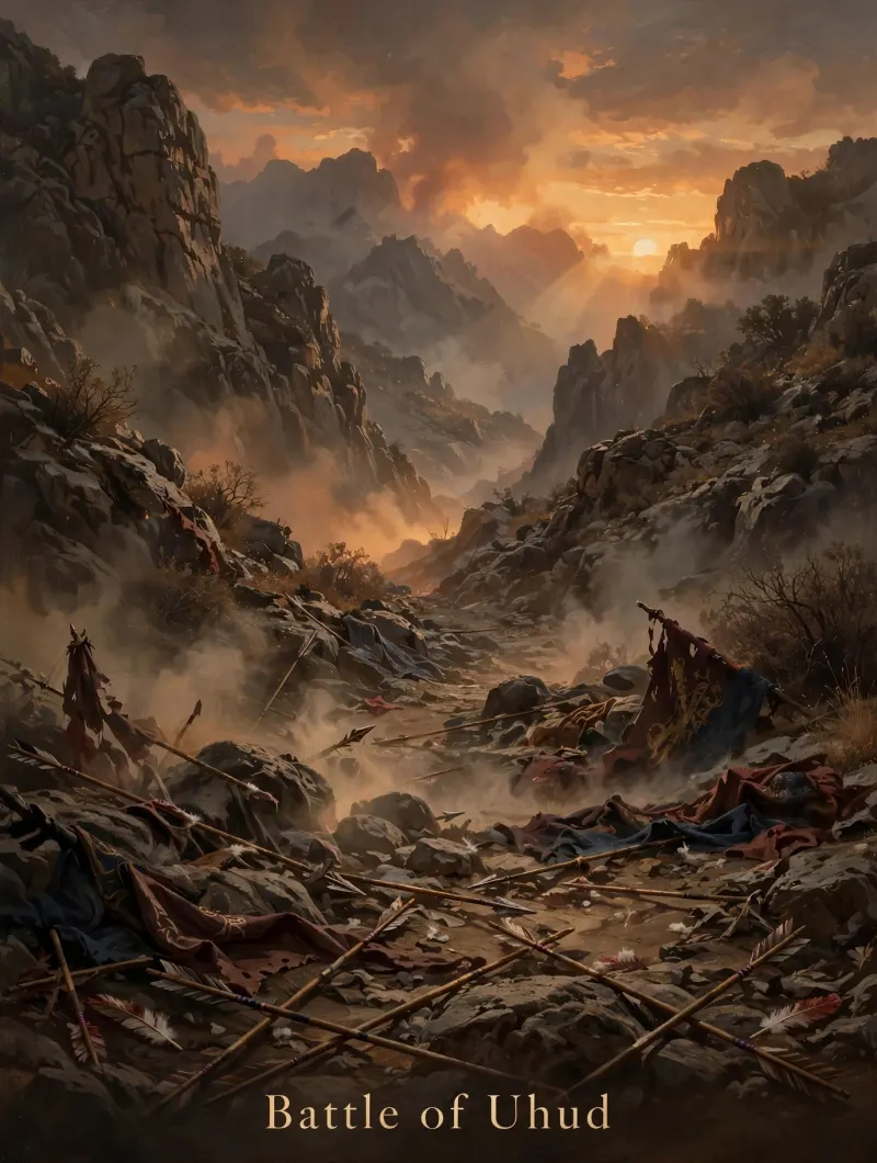 The Battle of Uhud illustration
